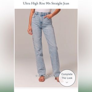 Abercrombie Ultra High Rise 90s Straight Jeans